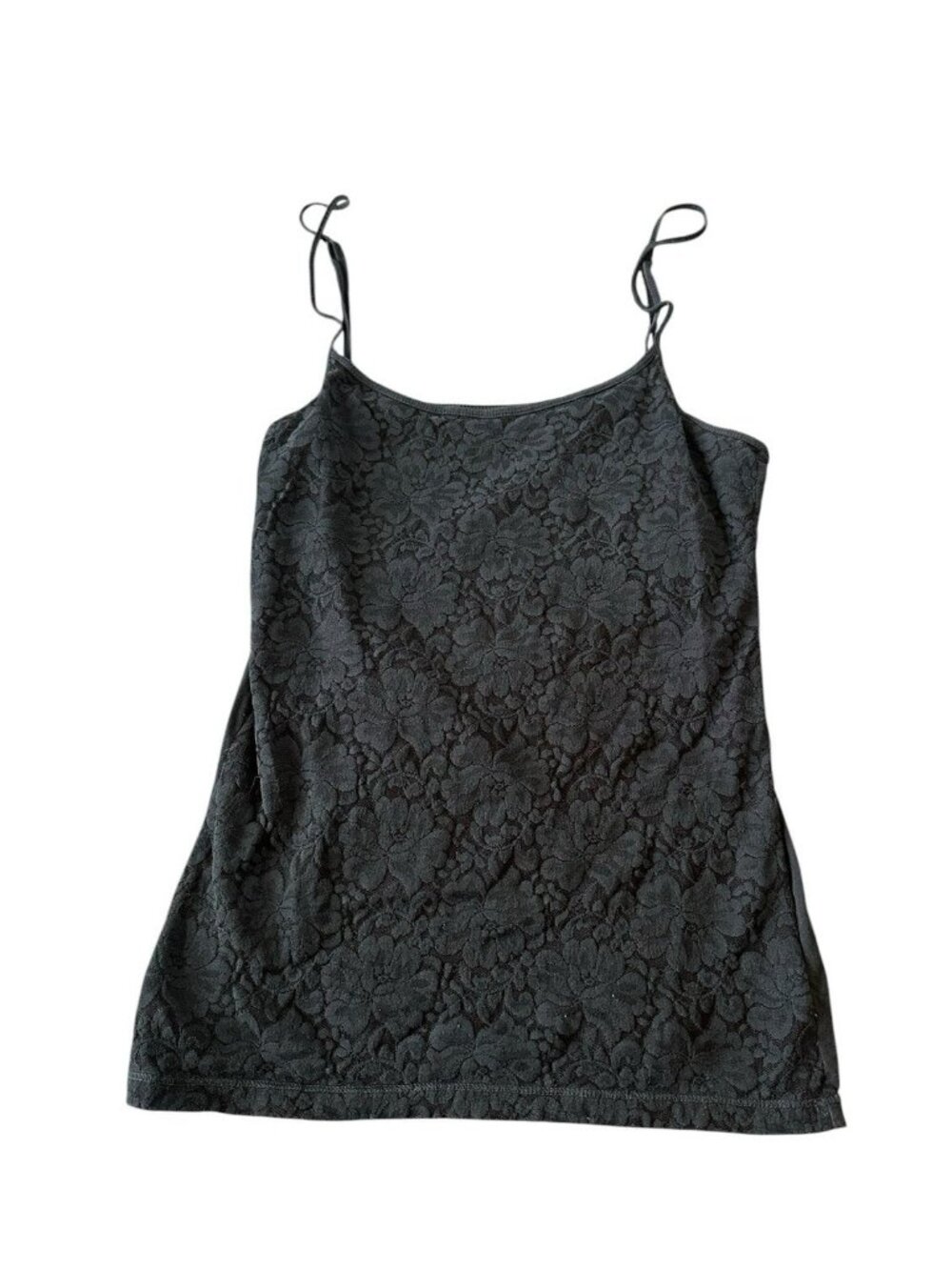 Y2K Aeropostale Favorite Cami Lace Black Minimalist Tank Top L Bella Streetwear